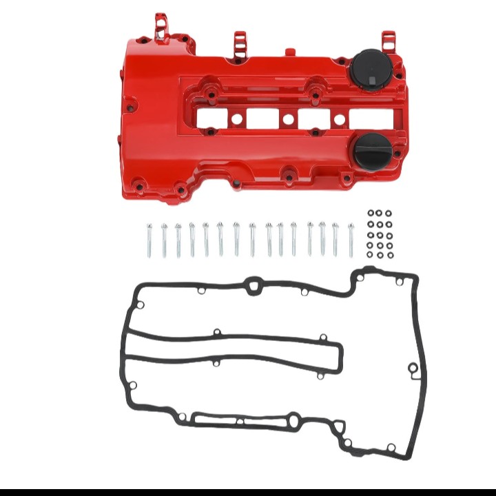 Tapa De Punterías Aluminio Uso Rudo Rojo Chevy Cruze Sonic Trax 1.4L Turbo Kit Con Empaque marca GEARZAR AUTOPARTS número de parte 55573746 — Garza Refacciones