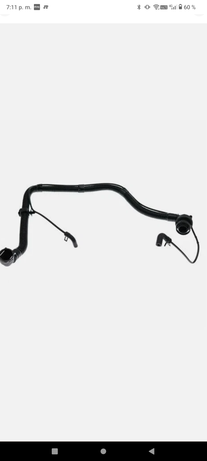 Manguera Tubo De Válvula PCV Chevy Cruze Sonic Trax 1.4L Turbo (25193343 55568267) marca American autoparts número de parte 25193343, 46829, 55568267, — Garza Refacciones